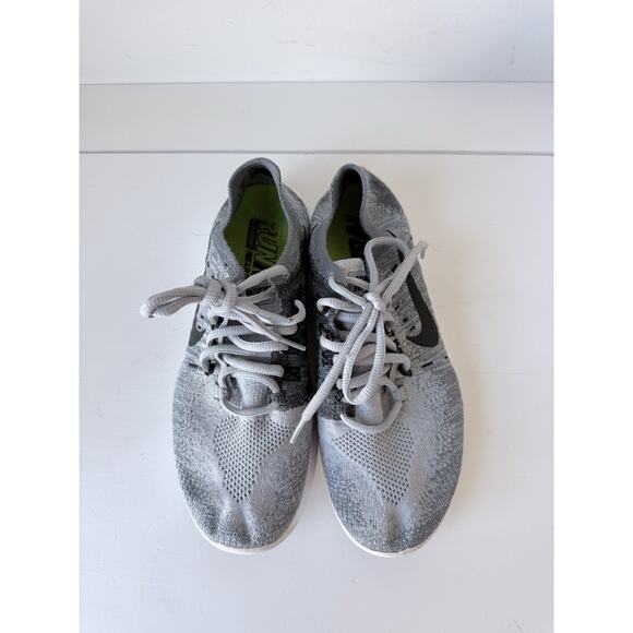 Nike Free RN Flyknit 2018 Womens Size 8 Shoes Oreo Black White Running Sneaker - Picture 4 of 7